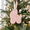 Baby Girl First Christmas Birth Stats Ornament - image 1