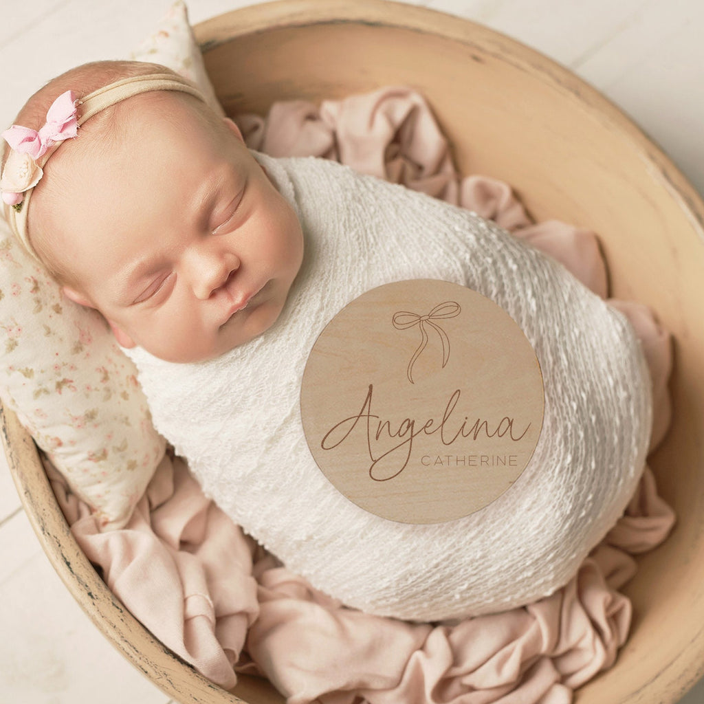 Baby Girl Name Reveal Sign - image 2