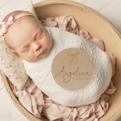 Baby Girl Name Reveal Sign - image 2