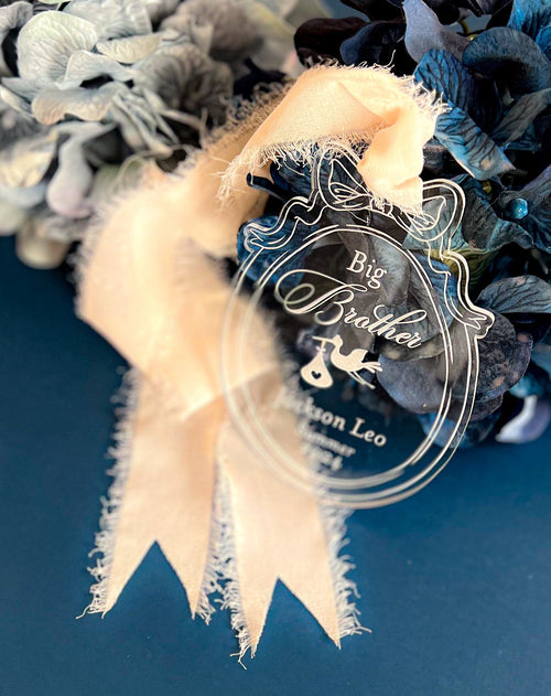 Big Brother or Big Sister Pregnancy Reveal Ornament - image 1