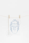 Blue Bow Bridal Shower Welcome Sign