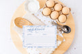 Blue floral chinoiserie printed bridal shower recipe cards