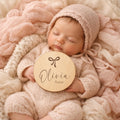 Bow Baby Girl Name Sign - image 1