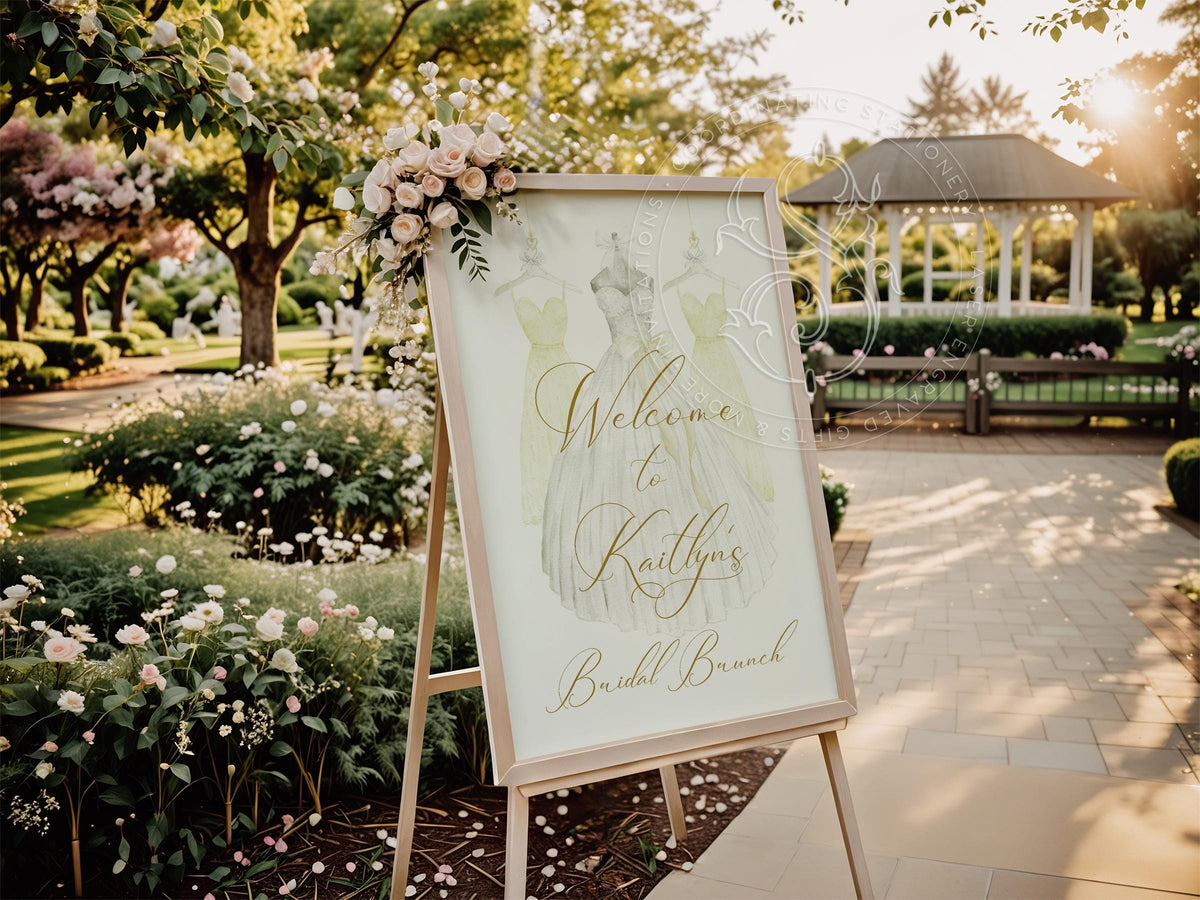 Bridesmaids Luncheon Bridal Shower Welcome Sign