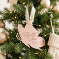 Butterfly Baby Birth Stats Christmas Ornament - image 1