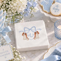 Cavalier King Charles Spaniel Napkins: Monogram Baby Shower Napkins