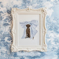 Chocolate Labrador Monogram Print: Boy Nursery Wall Art - image 1