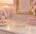 Personalized Clear Acrylic Earring Holder - image 1