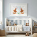 Cowboy Nursery Print | Grandmillennial Horse Baby Boy Monogram Crestt Western - image 1