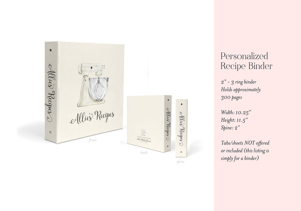 Cream Stand Mixer Recipe Binder - image 2