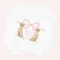 Custom Labrador Retriever Crest Napkins: Monogram Baby Shower