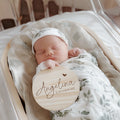 Engraved Baby Girl Name Sign - image 1