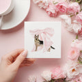 German Shepherd Baby Shower Napkins: Custom Monogrammed Bow Paper