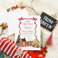 Gingerbread Christmas Baby Shower Invitations | Digital File