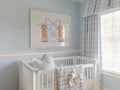 Golden Doodle Nursery Art: Monogram Crest Print, Baby Boy Room - image 1