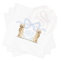 Golden Retriever Baby Shower Napkins: Monogrammed Cocktail Paper Napkins