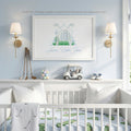 Golf Monogram Crest Art Print - Baby Boy Nursery Decor - image 1