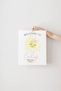 First Trip Around the Sun Birthday Welcome Sign 1