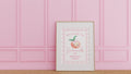 Peach Birthday & Baby Shower Welcome Sign 1