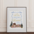 Gingerbread Winter Sip & See Baby Shower Welcome Sign 1
