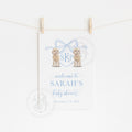 Watercolor Golden Doodle Baby Shower Welcome Sign 1