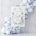 Classic Storybook Rabbit Baby Shower Welcome Sign 1