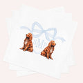 Irish Setter Baby Shower Napkins: Custom Monogrammed Cocktail Napkins