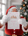 It Takes a Village Christmas digital baby shower invitation