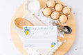 Lemon printed bridal shower recipe cards