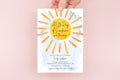 Little Ray of Sunshine digital baby shower invitation