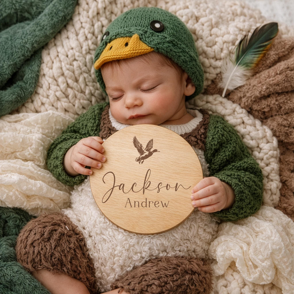 Mallard Duck Baby Boy Name Sign - image 2
