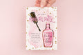 Manicure Pink Glam Spa Birthday Invitation printed children's birthday invitation