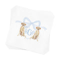 Monogram Labrador Puppy Napkins: Baby Shower Sprinkle