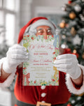 Oh What Fun Christmas digital baby shower invitation