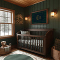 Over Crib Monogram Art Print for Baby Boy Nursery: Traditional Plaid - image 1