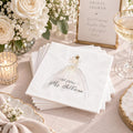 Personalized Bridal Shower Napkins: Custom Paper Napkins