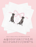 Personalized Labrador Baby Shower Napkins: Monogrammed Paper Napkins