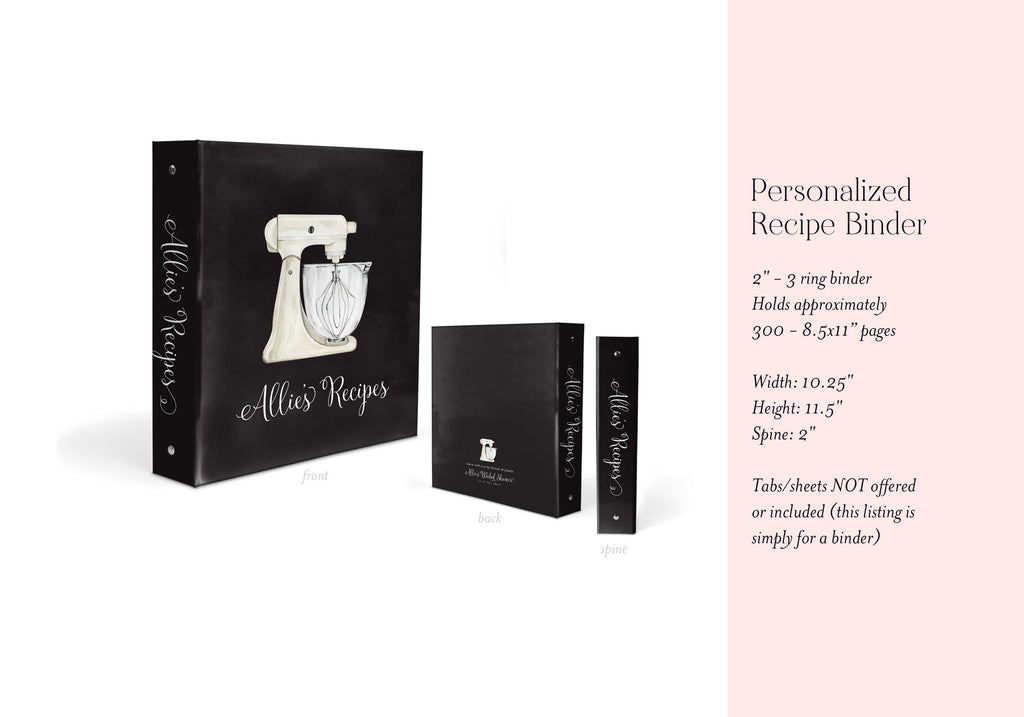 Personalized Name Recipe Binder - image 2