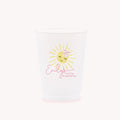 Personalized sunshine frosted party cups for first birthday