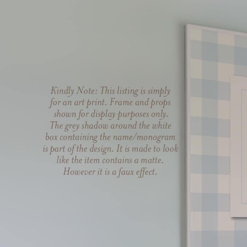 Personalized Teddy Bear Nursery Art, Baby Boy Name Print - image 2