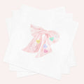 Personalized Valentine's Day Napkins: Pink Bow, Candy Hearts, Monogram