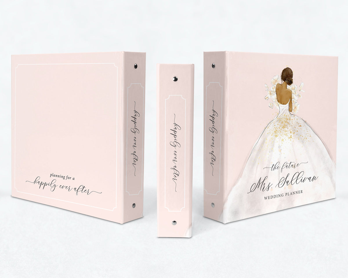 Personalized wedding planner binder bride keepsake organizer