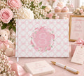 Pink Bow Hydrangea Baby Shower Guest Book - image 1
