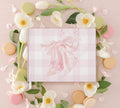 Pink Gingham Monogram Baby Shower Guest Book - image 1