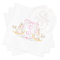 Pink Rocking Horse Napkins: Custom Monogram Baby Shower Decor