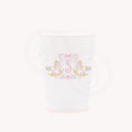 Pink rocking horse personalized frosted party cups