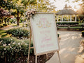 Pink Rocking Horse Baby Shower Welcome Sign 1