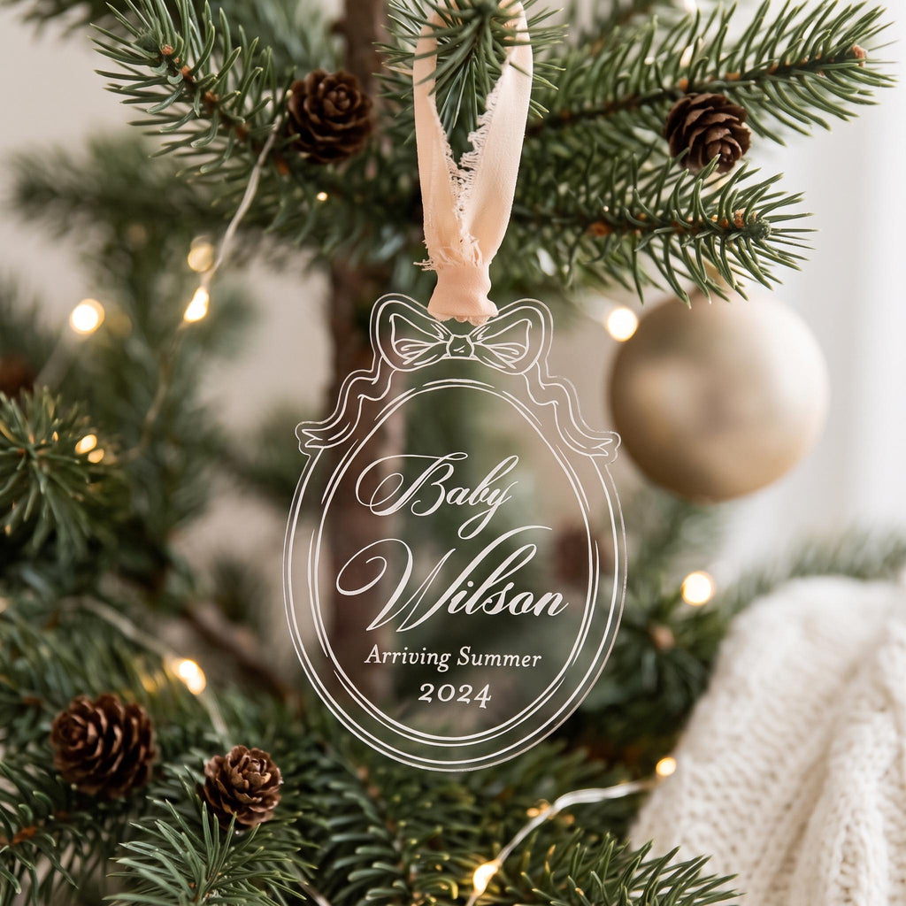 Pregnancy Announcement Christmas Ornament - image 1