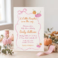 Pumpkin Hand Drawn Baby Shower Invitations: Fall Girl Sprinkle | Digital File