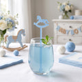 Rocking horse acrylic drink stirrers for baby shower
